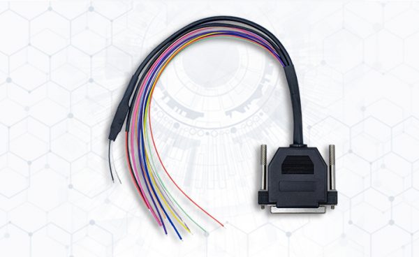 a close-up of a computer cable